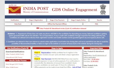 India Post GDS Uttar Pradesh & Uttrakhand Online Form 2021