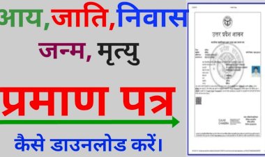 उत्तर प्रदेश आय/जाति/निवास – e-District UP Login & Certificate Status